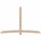 Ekena Millwork Bellingham Smooth Timber Gable Bracket, Douglas Fir, 108"W x 72"H x 5 1/2"D x 5 1/2"F, 16/12 Pitch GBW108X72X0606BEL00SDF - alternate 1